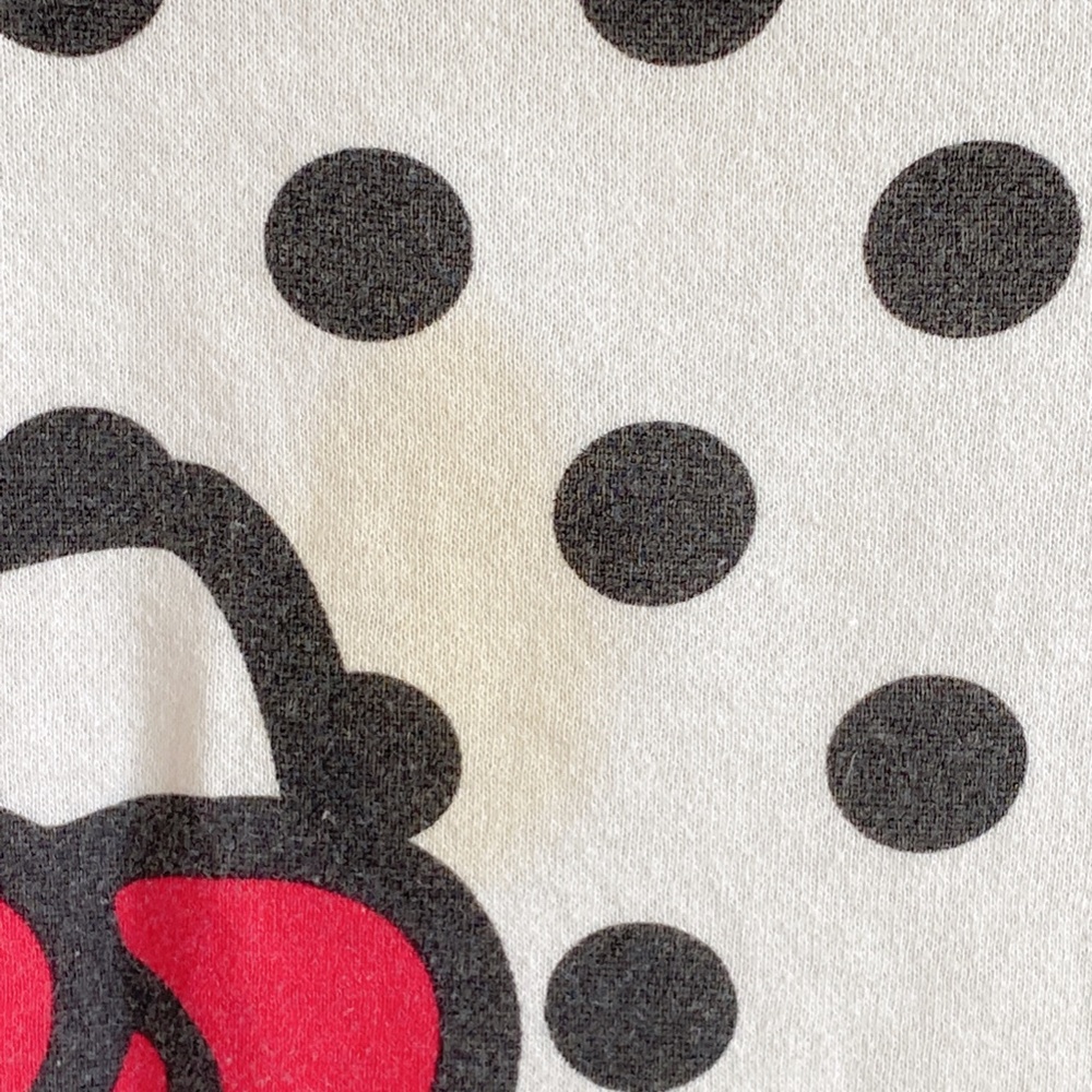 HELLO KITTY POLKA DOTS SANRIO COTTON SWEATSHIRT LIGHTLY LINED SCOOP NEโฆ - Picture 6 of 6
